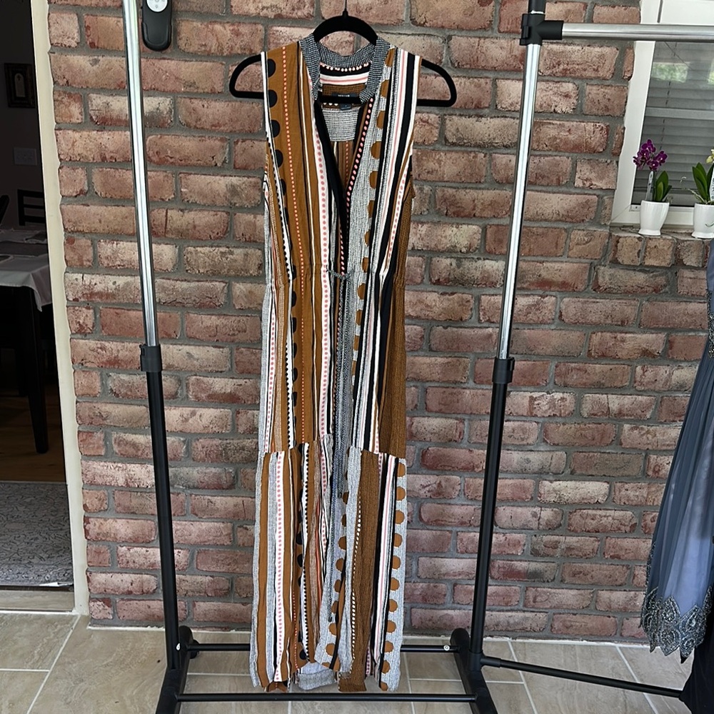 Striped Sleeveless Maxi Dress